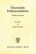 Schambeck |  Österreichs Parlamentarismus. | eBook | Sack Fachmedien