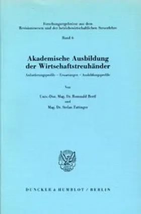 Bertl / Fattinger |  Akademische Ausbildung der Wirtschaftstreuhänder. | eBook | Sack Fachmedien