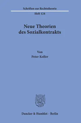 Koller | Neue Theorien des Sozialkontrakts. | E-Book | www.sack.de