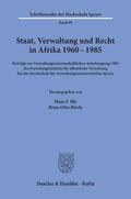 Illy / Bryde |  Staat, Verwaltung und Recht in Afrika 1960 - 1985. | eBook | Sack Fachmedien
