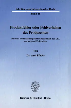 Pfeifer |  Produktfehler oder Fehlverhalten des Produzenten. | eBook | Sack Fachmedien