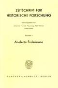 Kunisch |  Analecta Fridericiana. | eBook | Sack Fachmedien