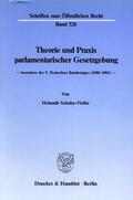Schulze-Fielitz |  Theorie und Praxis parlamentarischer Gesetzgebung - | eBook | Sack Fachmedien