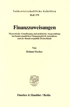 Fischer |  Finanzzuweisungen. | eBook | Sack Fachmedien