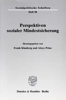 Klanberg / Prinz |  Perspektiven sozialer Mindestsicherung. | eBook | Sack Fachmedien