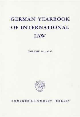 Delbrück / Zimmermann / Hofmann | German Yearbook of International Law / Jahrbuch für Internationales Recht | E-Book | sack.de