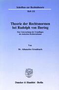 Gromitsaris |  Theorie der Rechtsnormen bei Rudolph von Ihering. | eBook | Sack Fachmedien