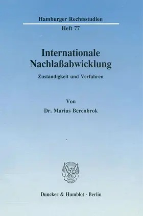Berenbrok |  Internationale Nachlaßabwicklung. | eBook | Sack Fachmedien