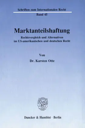 Otte |  Marktanteilshaftung. | eBook | Sack Fachmedien