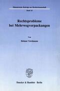 Teichmann |  Rechtsprobleme bei Mehrwegverpackungen. | eBook | Sack Fachmedien