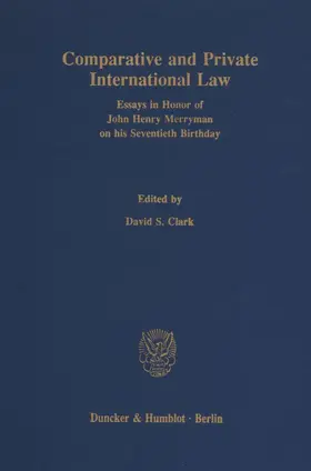 Clark |  Comparative and Private International Law. | eBook | Sack Fachmedien