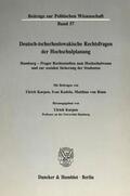 Karpen |  Deutsch-tschechoslowakische Rechtsfragen der Hochschulplanung. | eBook | Sack Fachmedien