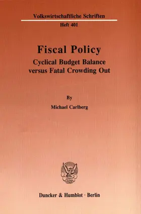 Carlberg |  Fiscal Policy. | eBook | Sack Fachmedien