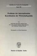 Kantzenbach |  Probleme der Internationalen Koordination der Wirtschaftspolitik. | eBook | Sack Fachmedien