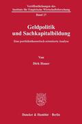 Hauer |  Geldpolitik und Sachkapitalbildung. | eBook | Sack Fachmedien