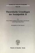 Thiemeyer |  Theoretische Grundlagen der Sozialpolitik II. | eBook | Sack Fachmedien