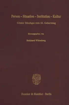 Wittenberg | Person – Situation – Institution – Kultur. | E-Book | sack.de