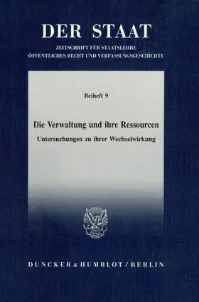  Die Verwaltung und ihre Ressourcen. | eBook | Sack Fachmedien