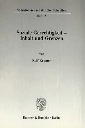 Kramer |  Soziale Gerechtigkeit - Inhalt und Grenzen. | eBook | Sack Fachmedien