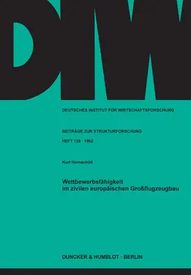 Hornschild |  Wettbewerbsfähigkeit im zivilen europäischen Großflugzeugbau. | eBook | Sack Fachmedien