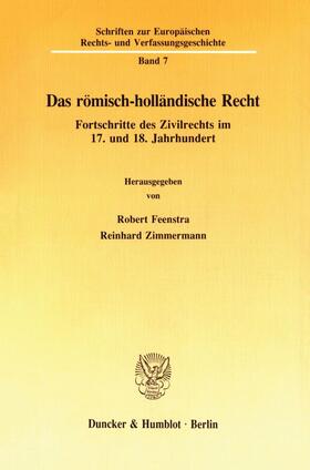 Feenstra / Zimmermann | Das römisch-holländische Recht. | E-Book | sack.de