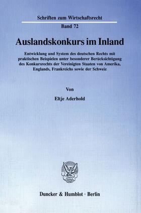 Aderhold | Auslandskonkurs im Inland. | E-Book | sack.de