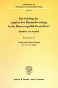 Greipl / Laumer / Täger |  Entwicklung der empirischen Handelsforschung in der Bundesrepublik Deutschland. | eBook | Sack Fachmedien