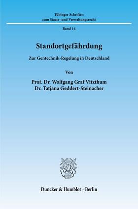 Vitzthum / Geddert-Steinacher |  Standortgefährdung. | eBook | Sack Fachmedien