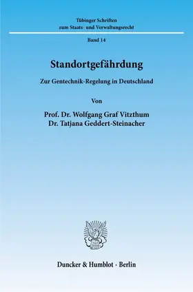 Vitzthum / Geddert-Steinacher |  Standortgefährdung. | eBook | Sack Fachmedien