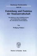 Wohlers |  Entstehung und Funktion der Staatsanwaltschaft. | eBook | Sack Fachmedien