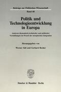 Süß / Becher |  Politik und Technologieentwicklung in Europa. | eBook | Sack Fachmedien