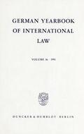 Zimmermann |  German Yearbook of International Law / Jahrbuch für Internationales Recht | eBook | Sack Fachmedien
