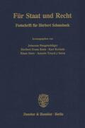 Hengstschläger / Truyol y Serra / Köck |  Für Staat und Recht. | eBook | Sack Fachmedien