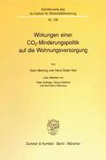Karl / Behring |  Wirkungen einer CO(2)-Minderungspolitik auf die Wohnungsversorgung. | eBook | Sack Fachmedien