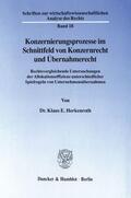 Herkenroth |  Konzernierungsprozesse im Schnittfeld von Konzernrecht und Übernahmerecht. | eBook | Sack Fachmedien