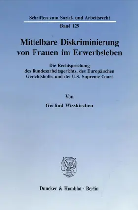 Wisskirchen | Mittelbare Diskriminierung von Frauen im Erwerbsleben. | E-Book | www.sack.de