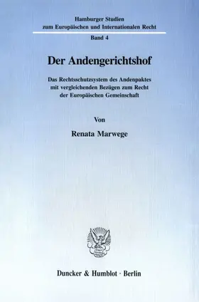 Marwege |  Der Andengerichtshof. | eBook | Sack Fachmedien