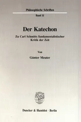 Meuter |  Der Katechon. | eBook | Sack Fachmedien