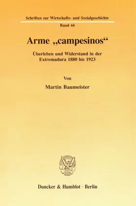 Baumeister |  Arme "campesinos". | eBook | Sack Fachmedien