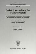 Kleinhenz |  Soziale Ausgestaltung der Marktwirtschaft. | eBook | Sack Fachmedien