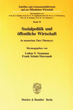 Neumann / Schulz-Nieswandt |  Sozialpolitik und öffentliche Wirtschaft. | eBook | Sack Fachmedien