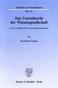 Ladeur |  Das Umweltrecht der Wissensgesellschaft. | eBook | Sack Fachmedien