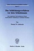 Gutknecht |  Das Schlichtungsverfahren vor dem Schiedsmann. | eBook | Sack Fachmedien