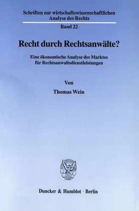 Wein |  Recht durch Rechtsanwälte? | eBook | Sack Fachmedien