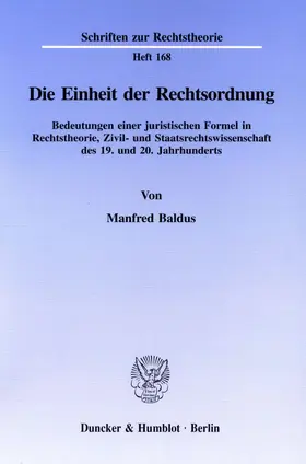 Baldus |  Die Einheit der Rechtsordnung. | eBook | Sack Fachmedien