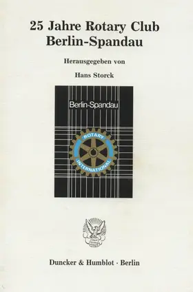 Storck |  25 Jahre Rotary Club Berlin-Spandau. | eBook | Sack Fachmedien