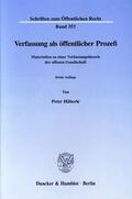Häberle |  Verfassung als öffentlicher Prozeß. | eBook | Sack Fachmedien