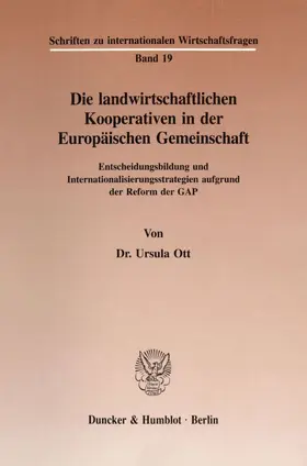 Ott |  Die landwirtschaftlichen Kooperativen in der Europäischen Gemeinschaft. | eBook | Sack Fachmedien