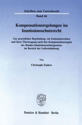 Enders | Kompensationsregelungen im Immissionsschutzrecht. | E-Book | sack.de