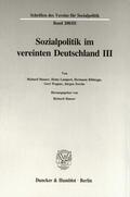 Hauser |  Sozialpolitik im vereinten Deutschland III. | eBook | Sack Fachmedien